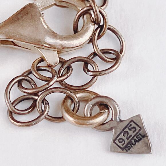 VTG Silpada Triple Threat Sterling Leather Necklace Israel Y2K Minimalist N2053 - Picture 10 of 14